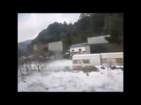 【予讃線キハ旅行・松山から宇和島まで（途中名残の雪景色）】