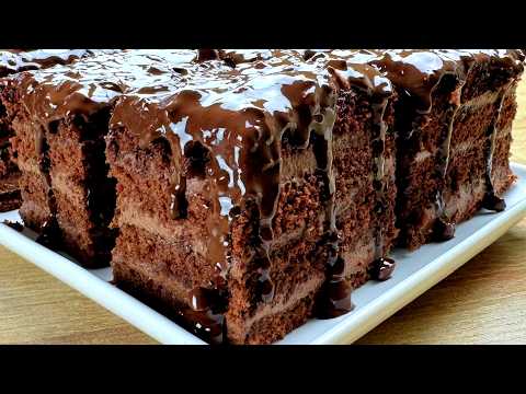 Simple Chocolate Cake recipe - Quick and Delicious! Easy Cake recipe to make at home!