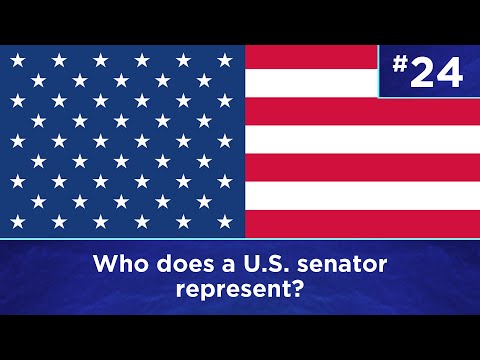 Q24: Who does a U.S. senator represent?