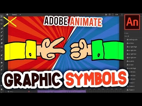 Using SYMBOLS in Adobe Animate CC 2021 | Shapes vs Graphic vs Movie Clip