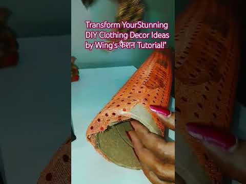 Transform Your  StunningDIY Clothing Decor Ideas by Wing's फैशन Tutorial#Ganpati decoration idea