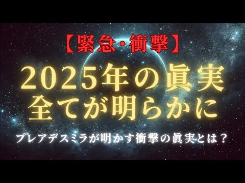 【衝撃・激震の未来予言】2025年超次元シフト！プレアデスミラが語る、これまでの秘密が明らかに＃ライトワーカー ＃スターシード＃スピリチュアル  #アセンション  #宇宙 #覚醒 #5次元 #次元上昇