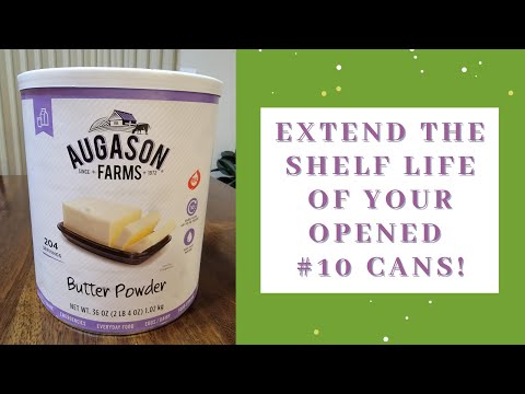 How to extend the shelf life of opened #10 cans