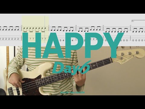 BASS exercise songs recommended for beginners│DAY6 - HAPPY│BASS TAB