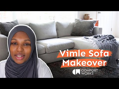 Old IKEA Vimle Sofa Makeover feat. @Saidastiles | THA REVIEW #14