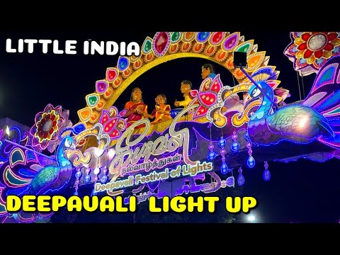 Deepavali Light Up 2024 | Singapore Little India Walking Tour | A Vibrant Colorful Street Tour!