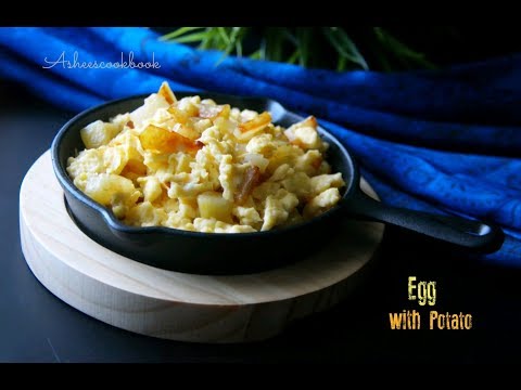 Egg with potato//Easy Breakfast