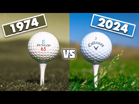 1974 vs 2024 Golf Ball Test | How BIG Of A Difference Is There?