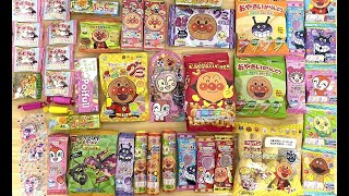 お皿に　アンパンマンのお菓子やパンを並べよう　Anpanman snacks