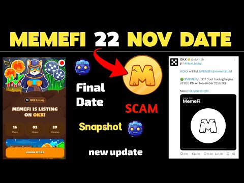 Memefi Today New latest updates How to Listing 22 November Final Date updates