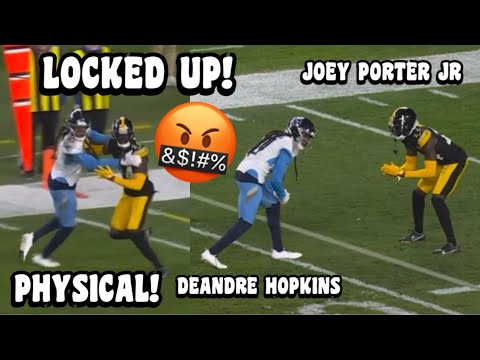 DeAndre Hopkins Vs Joey Porter Jr 🔥 (WR Vs CB) Steelers vs Titans 2023 highlights