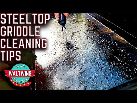 HOW TO CLEAN YOUR STEEL TOP GRIDDLE AFTER COOKING! BEST TIPS FOR GRIDDLE CLEANING