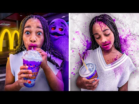 CALI DRINKS THE MCDONALD'S GRIMACE SHAKE ROBLOX WITH BIG BROTHER