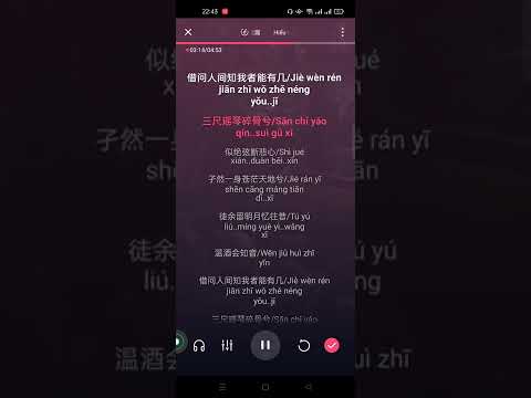 Tri ngã (Hiểu ta) 知我 Pinyin Karaoke