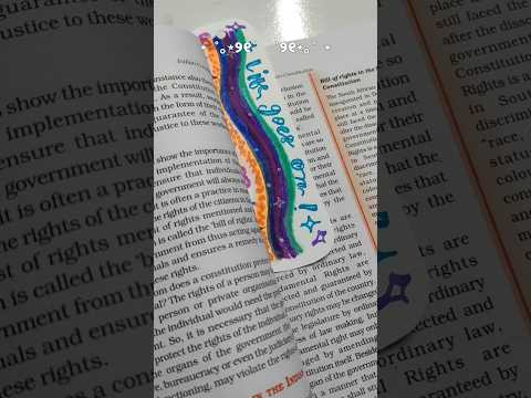 Random Bookmark to make if you're bored 🌺💗 #art #trending #nainadutt #bookmark #bookmarkcraft