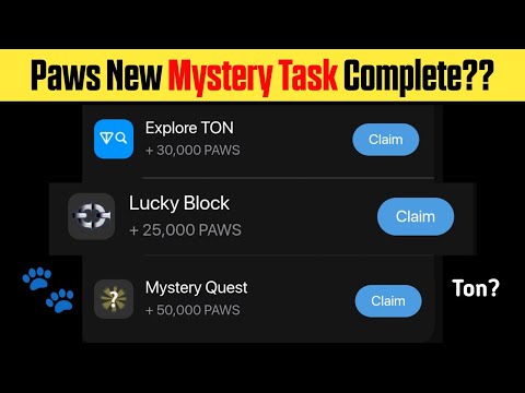 Paws New Mystery quest 11 december | Paws New Task Complete Today | Paws Mystery quest Process