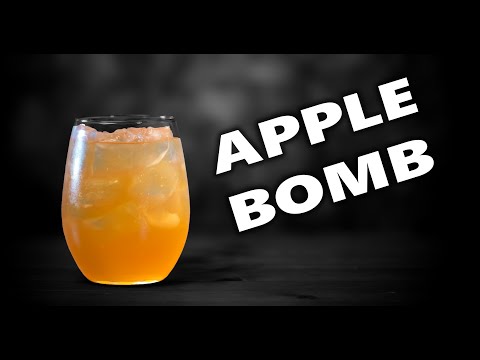 How To make The Explosive Apple Bomb Cocktail | Booze On The Rocks