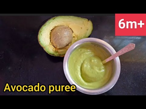 Avocado Puree for babies/How to make avocado Puree for baby in Tamil/6months babyfood Tamil/#avocado