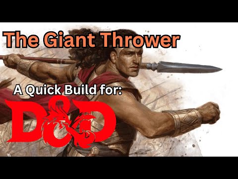 New Book! Bigby's Glory of the Giants: The Giant Thrower, a quick build for Dungeons and Dragons 5e