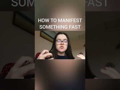 HOW TO MANIFEST SOMETHING FAST! #lawofattraction #manifest #manifesting