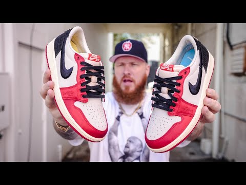 ARE THE TROPHY ROOM JORDAN 1 LOW ROOKIE CARD SNEAKERS WORTH THE HYPE?! (Early In Hand Review)