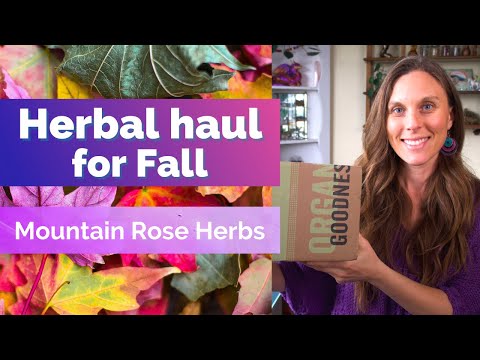 Mountain Rose Herbs herbal haul for Fall