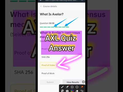 Binance Axl Quiz Answers | Binance learn and Earn Axl Quiz Answers| #binancelearnandearn #Axlquiz