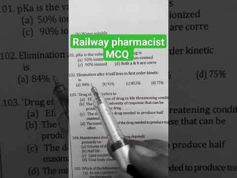 railway pharmacist MCQ #railway #pharmacist #pharmacy #viral #youtube #trending #study #neet #shorts