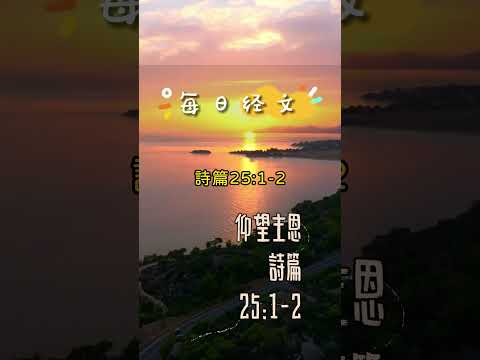 12月8日-每日經文(平安喜樂篇) | 仰望主恩 | 詩篇25:1-2 耶和華啊，我的心仰望你。我的神啊，我素來倚靠你；求你不要叫我羞愧，不要叫我的仇敵向我誇勝。