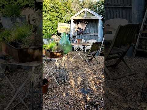 Garden arbour was made from reclaimed materials from my home #reclaimed #garden #springgarden #diy