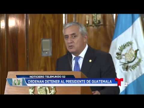 Video: Ordenan detención del presidente de Guatemala