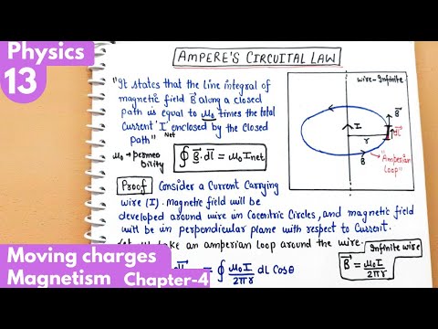 13) Ampere Circuital Law| Moving charges and magnetism class 12 Physics Class12 #neet #jee #physics