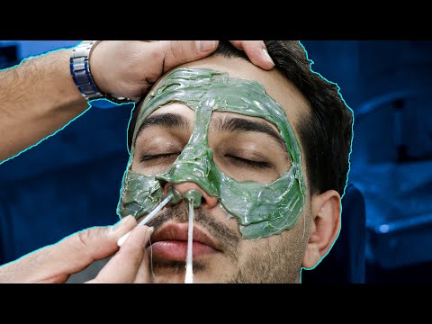 💈[ASMR] Full Scissors Cutting & Face Waxing | Haircut & hairstyles for men Tutorial