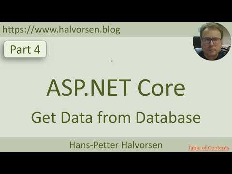 ASP.NET Core - Get Data from Database - Part 4