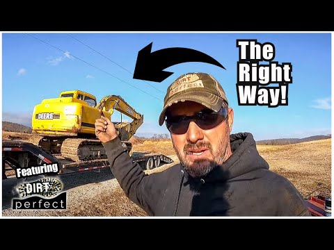 How to Load/Unload an Excavator | Excavator Training