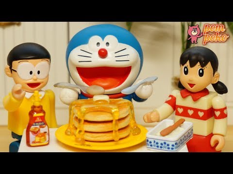 Nobita and Doraemon are surprised! Delicious hot cake made by shizuka / のび太くんも驚いた！しずかちゃんの絶品ホットケーキ