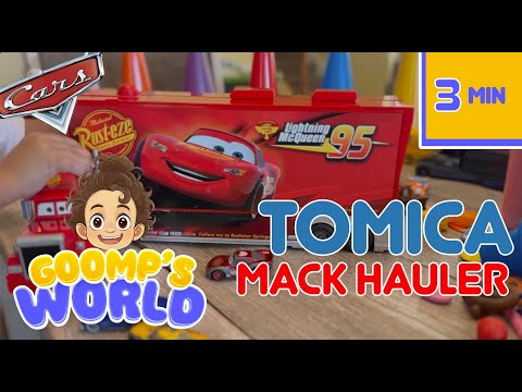 Checking Out the Tomica Cars Mack Truck Hauler #Mack #Truck #Cars3 #McQueen