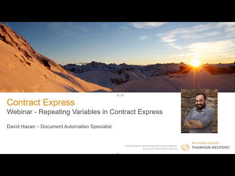 CE Webinar - Repeating Variables