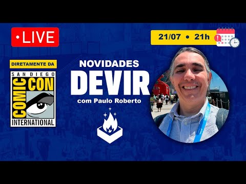 NOVIDADES da editora Devir diretamente da San Diego Comic-Con com o gerente editorial Paulo Roberto!