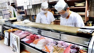 行列のできる寿司屋の朝の仕込みに密着 Preparation of a popular sushi restaurant 「堺　一作鮨」