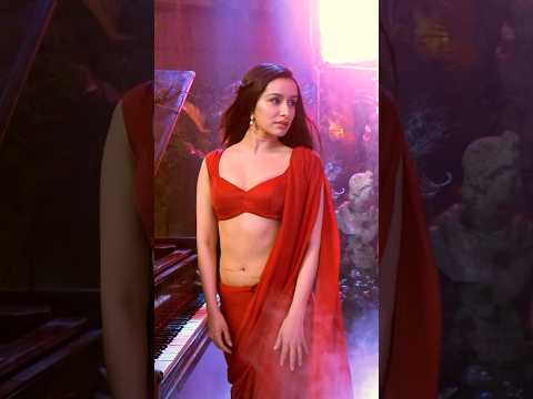 Shraddha Kapoor Stree 2 Red Saree Look is killer one.#shraddhakapoor #stree2 #redsareelook