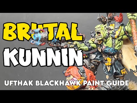 Brutal Kunnin! Ufthak Blackhawk Warhammer 40K Contrast Paint Tutorial!