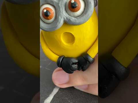 OMG 😲I made a Minion from Despicable Me 2024 #minion#despicableme4#plasticinerelax#america