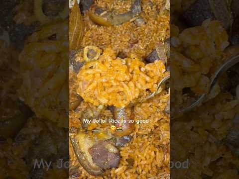 Ghana Jollof Rice is so good! #fyp #easy #africanfood #jollofrice #shorts #shortsfeed #recipe #2025