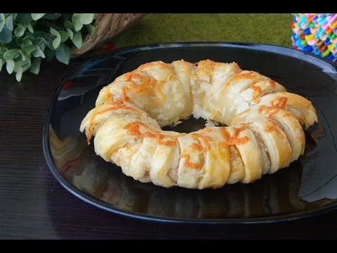 Chicken tikka puff ring