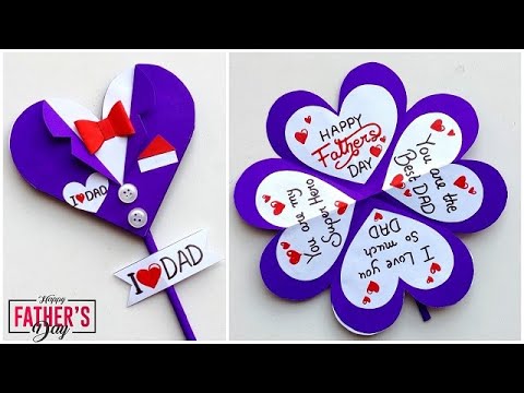 Beautiful handmade Father's day card making 2024 / DIY Happy Father's day greeting card