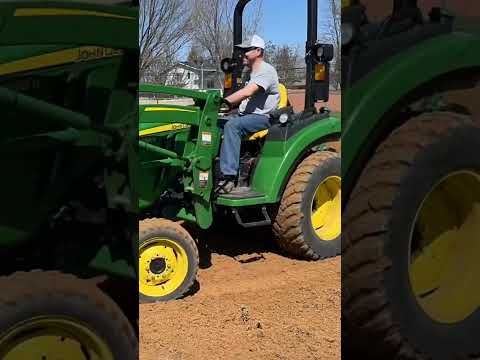 John Deere Tractor Grades Ball Field with TR3