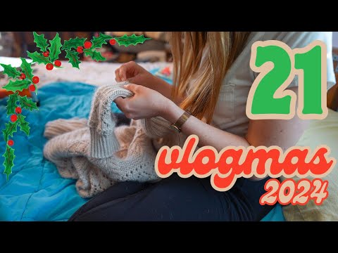 Day 21 - salty days sweater surgery // Vlogmas 2024