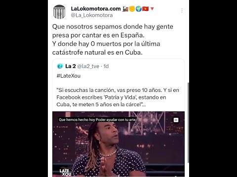 Artistas del Estado español (¡no de Cuba!) en la cárcel, en el exilio o prohibidos sus conciertos