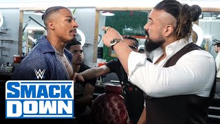 Andrade confronts Carmelo Hayes at the barbershop: SmackDown highlights, Aug. 23, 2024